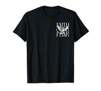 Faith Over Fear Dove Christian Inspirational Bold Typography T-Shirt