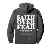 Faith Over Fear for Mens,Womens,Teens,Kids(On Back) Pullover Hoodie