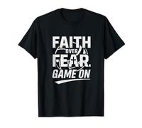 Faith Over Fear. Game On. Christian Volleyball 2 Timothy 1:7 T-Shirt