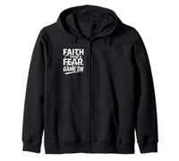 Faith Over Fear. Game On. Christian Volleyball 2 Timothy 1:7 Zip Hoodie