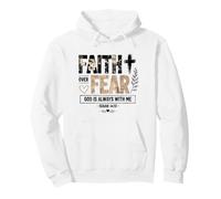 Faith Over Fear God's Always With-Me Christian Bible Isaiah Pullover Hoodie