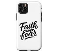 Faith Over Fear Hand-Drawn Christian Encouragement Art Case for iPhone 11 Pro