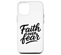 Faith Over Fear Hand-Drawn Christian Encouragement Art Case for iPhone 12/12 Pro