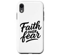 Faith Over Fear Hand-Drawn Christian Encouragement Art Case for iPhone XR