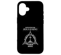 Faith Over Fear Jesus Is King God With Us Case for iPhone 16