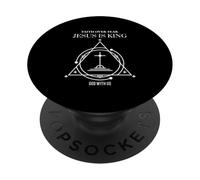 Faith Over Fear Jesus Is King God With Us PopSockets Adhesive PopGrip