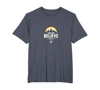 Faith Over Fear Men | Fear Not, Believe Only Inspirational T-Shirt, Men's Big and Tall, Heather Blue, 2X Tall