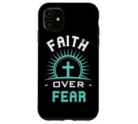 Faith Over Fear Ocean - Christian Devotional Scripture Verse Case for iPhone 11