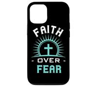 Faith Over Fear Ocean - Christian Devotional Scripture Verse Case for iPhone 12/12 Pro
