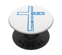Faith Over Fear Patriotic Christian EMT First Responder PopSockets Adhesive PopGrip