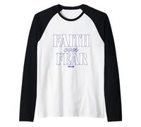 Faith Over Fear Philippians 4:13 Christian Bible Verse Raglan Baseball Tee