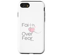 Faith Over Fear Pink Heart Psalm 23 Pretty Junior Women Girl Case for iPhone SE (2020) / 7/8