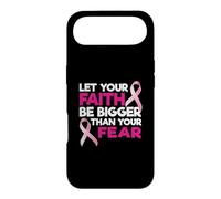 Faith Over Fear Pink Ribbon Breast Cancer Support Case for iPhone Air