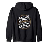 Faith Over Fear Psalm 56 3 Christian Bible Verse Zip Hoodie