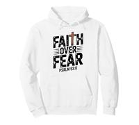 Faith Over Fear Psalm Believing Cross Christian Pullover Hoodie