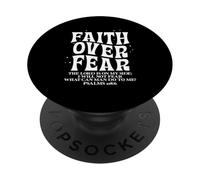 Faith Over Fear Psalms 118 6 Bible Verse Christian Art PopSockets Adhesive PopGrip
