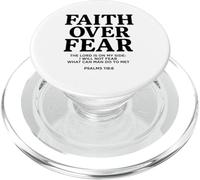 Faith Over Fear Psalms 118.6 Bible Verse Quote Christian PopSockets PopGrip for MagSafe