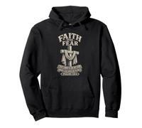 Faith Over Fear Psalms 118:6 Christian Cross Pullover Hoodie