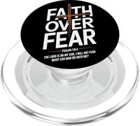 Faith Over Fear Psalms 118 6 The Lord Is On My Side PopSockets PopGrip for MagSafe