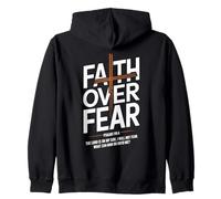 Faith Over Fear Psalms 118 6 The Lord Is On My Side Zip Hoodie