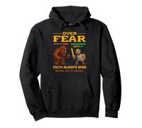 Faith Over Fear Retro Pullover Hoodie