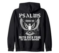 Faith Over Fear The Lord Is My Shepherd Bible Verse Faith Zip Hoodie
