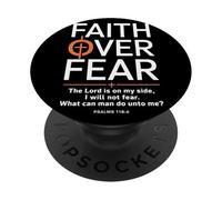 Faith Over Fear The Lord Is On My Side Christian Apparel PopSockets Adhesive PopGrip