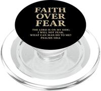 Faith Over Fear The Lord Is On My Side Psalm 118 6 Scripture PopSockets PopGrip for MagSafe