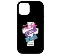 Faith Over Fear Thyroid Cancer Awareness Case for iPhone 12/12 Pro