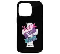 Faith Over Fear Thyroid Cancer Awareness Case for iPhone 13 Pro