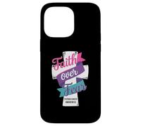 Faith Over Fear Thyroid Cancer Awareness Case for iPhone 14 Pro Max