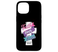 Faith Over Fear Thyroid Cancer Awareness Case for iPhone 15