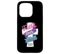 Faith Over Fear Thyroid Cancer Awareness Case for iPhone 15 Pro