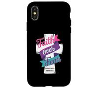 Faith Over Fear Thyroid Cancer Awareness Case for iPhone X/XS