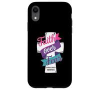 Faith Over Fear Thyroid Cancer Awareness Case for iPhone XR