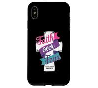 Faith Over Fear Thyroid Cancer Awareness Case for iPhone XS Max