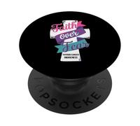 Faith Over Fear Thyroid Cancer Awareness PopSockets Adhesive PopGrip
