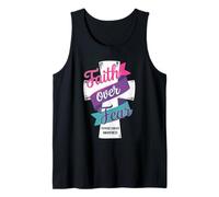 Faith Over Fear Thyroid Cancer Awareness Tank Top