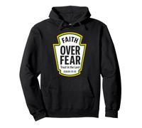 Faith Over Fear Trust God Isaiah 41:10 Christian Condiments Pullover Hoodie