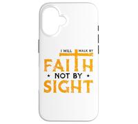 Faith Over Fear Walk In Faith Not In Fear GOD Bless Us Case for iPhone 16