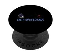 Faith Over Science Bible Greater than Science Christians PopSockets Adhesive PopGrip