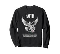 Faith Praying Hands Dove Christian Hope Quote Sweatshirt