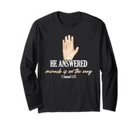 Faith Pregnancy Announcement Miracle on the Way Christian Long Sleeve T-Shirt