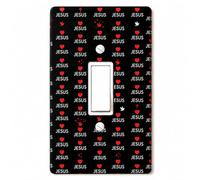 Faith Religion Light Switch Cover Plates Toggle Switch Covers Plate,4.9"x3.2" Unbreakable Decorative Electrical Toggle Switch Cover Plates Wall Plate Faith Religion Gifts for Women Men