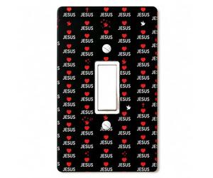 Faith Religion Light Switch Cover Plates Toggle Switch Covers Plate,4.9"x3.2" Unbreakable Decorative Electrical Toggle Switch Cover Plates Wall Plate Faith Religion Gifts for Women Men