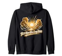 Faith Rises After Every Storm Christian Hope Zip Hoodie