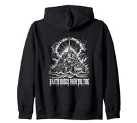 Faith Rises From The Tide Mont Saint Michel Zip Hoodie