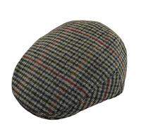 Faith & Sarah Kids Flat Cap for Boys or Girls Tweed, Herringbone or Tartan Peak Hats for Toddler and Child 2-12 Years (Grey Tweed, 4-8 Years)