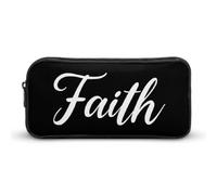 Faith Small Pencil Case Large Capacity Pen Bag Aesthetic Makeup Pouch Office Stationery Organizer 22 * 12 * 5cm