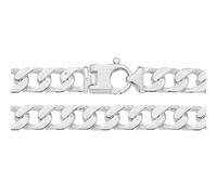 Faith Sterling Silver Sterling Silver Heavy Square Curb 8" Bracelet